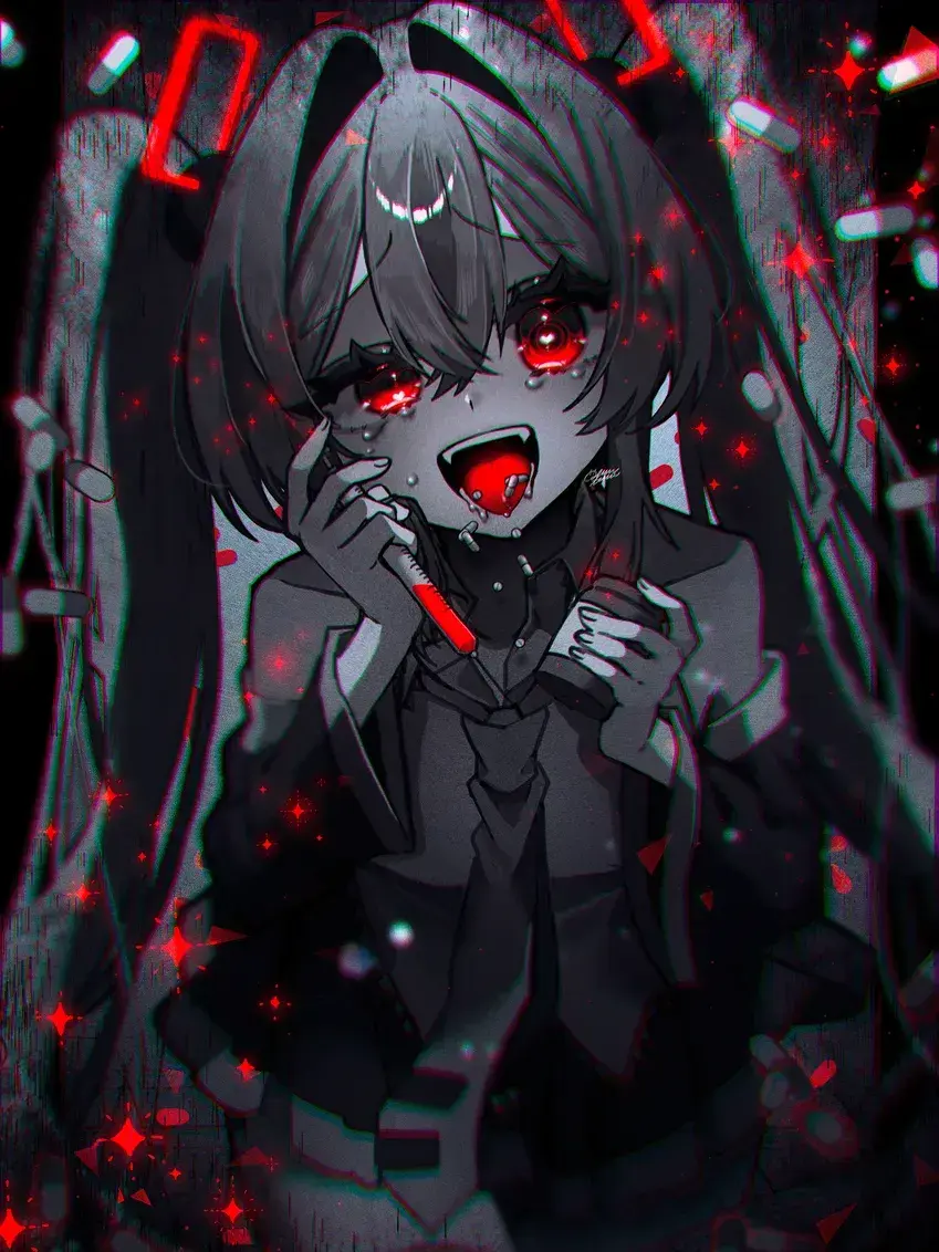 mumeinokatudousya의 MARETUミクといっしょ❤🔪🖤