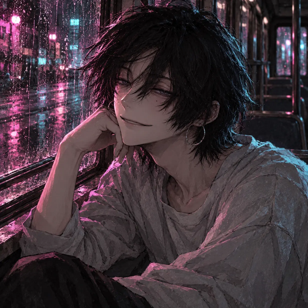 OliveBelt2999의 Rainy Bus and Soap Bubbles