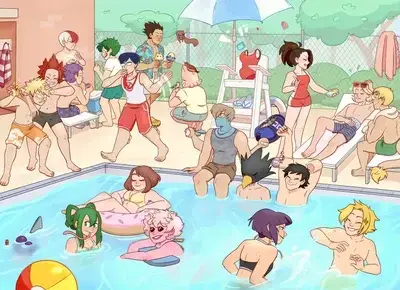 MagicKishu8353의 Mha pool party