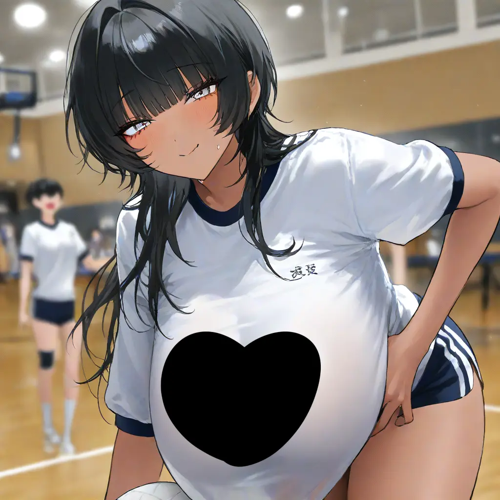 CaringAnger6756의 体育の時間で、バレー部の女子と同ペアに