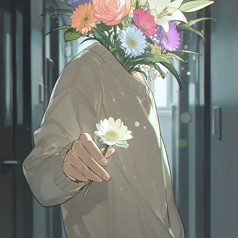 fotosinnsesisu의 현관 앞의 꽃 인간