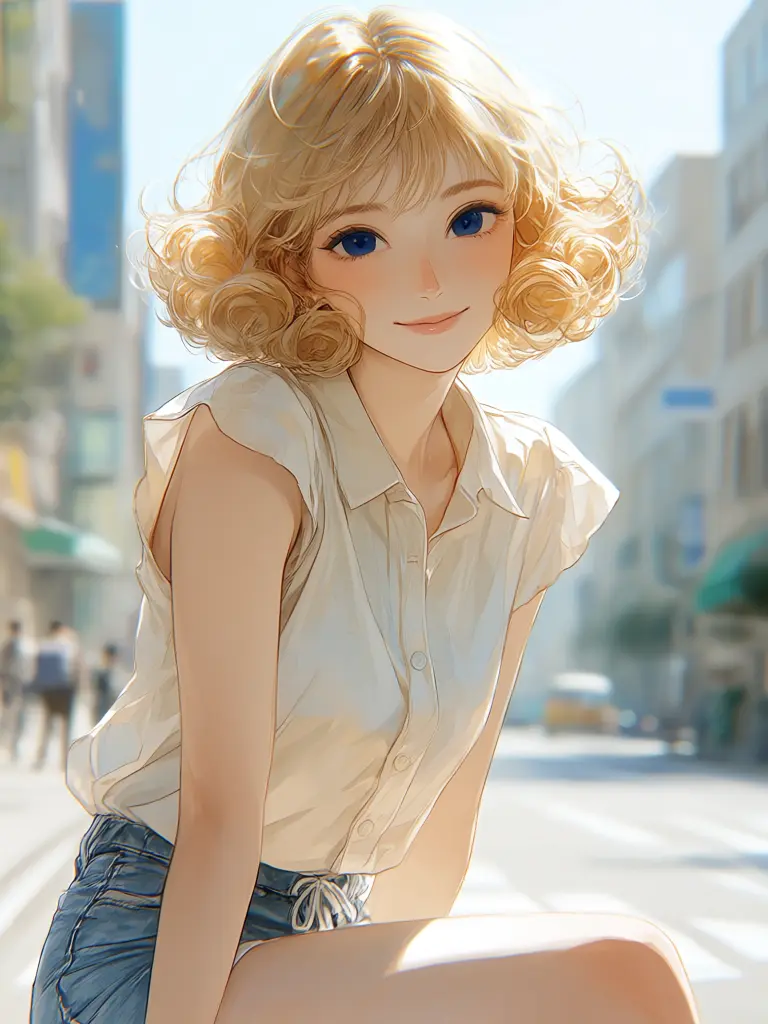 BunnyMochi의 漫画家と外国人美女