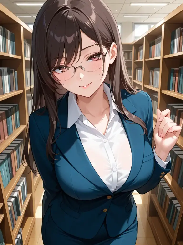 Tiru162901의 誰も居ない図書館で先生と禁断の･･･