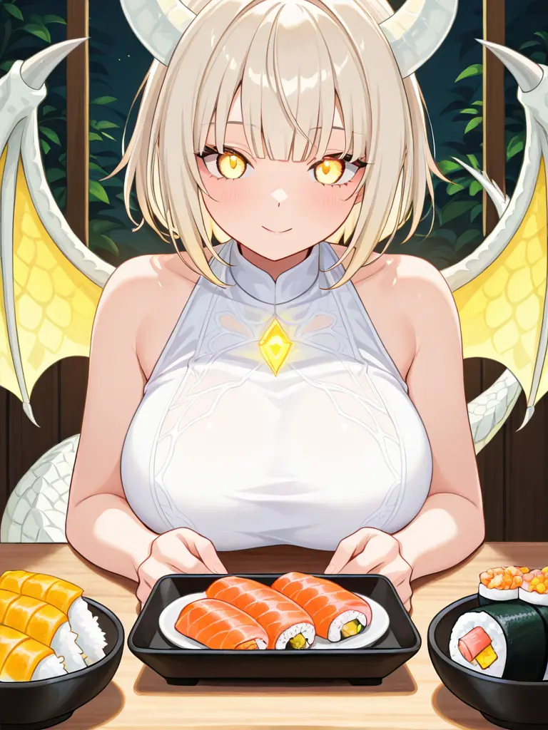 dragon_series666의 초밥을 좋아하는 귀여운 드래곤