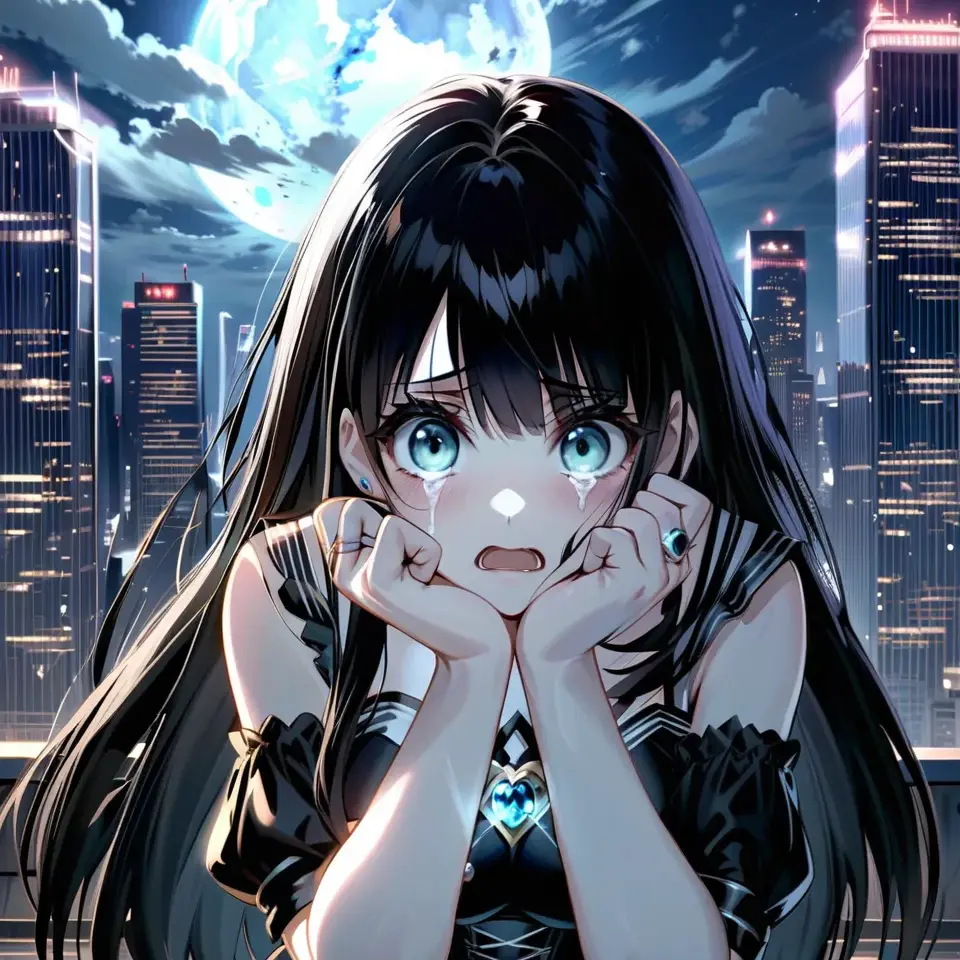 ibukikibui의 ダークルナムーン【正気に戻った悪落ち魔法少女】