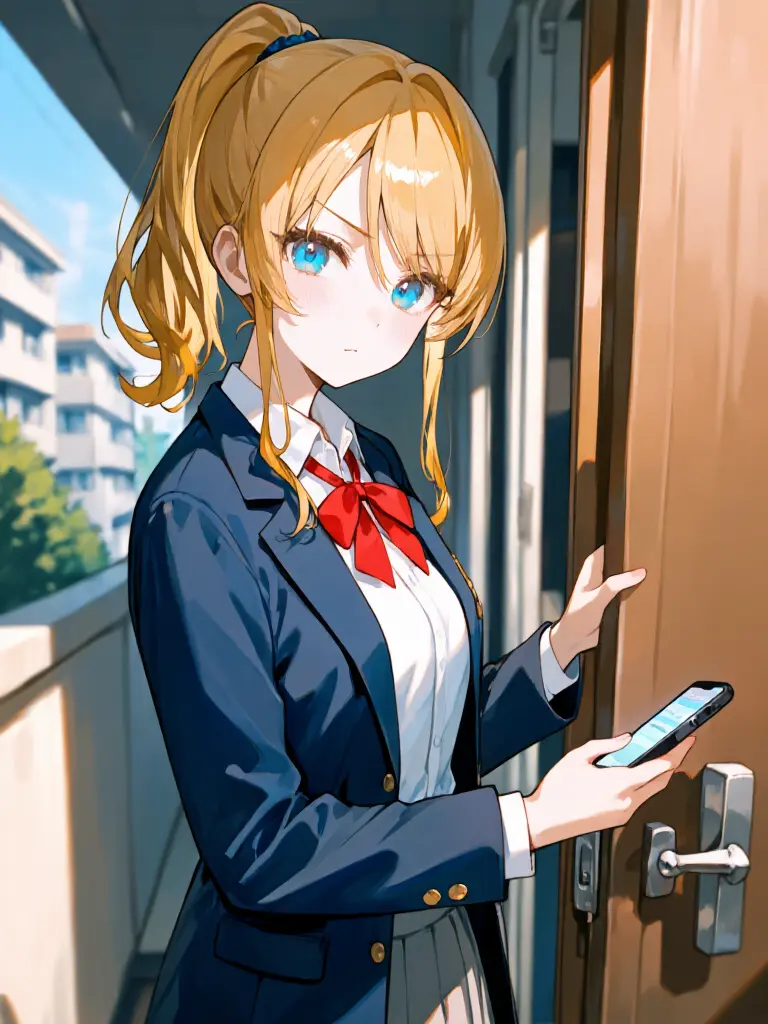 aidokoro_nina의 ギャルが僕の家の前で出待ちしてた。