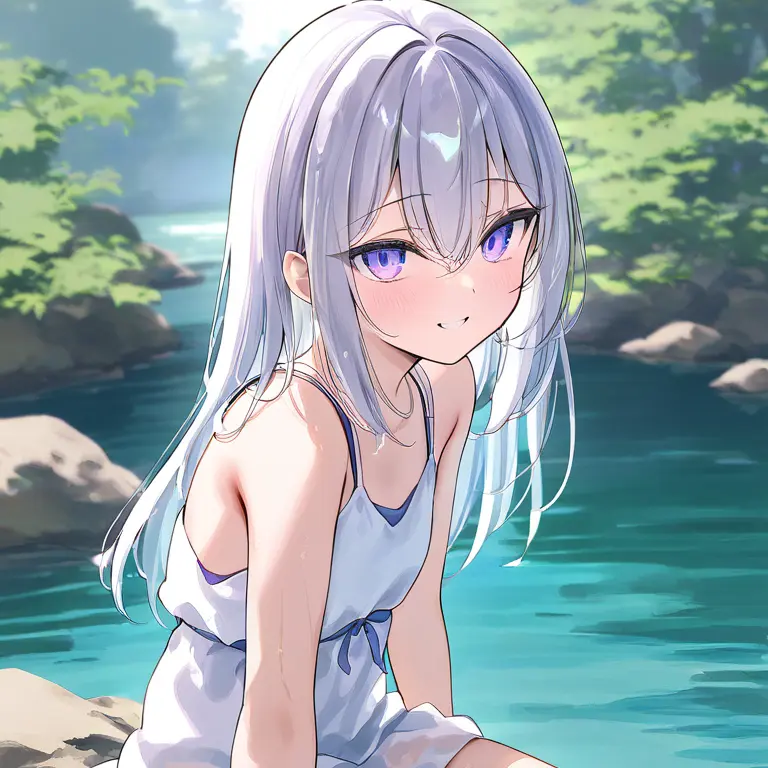 nabinabibi의 夏の日、迷った森の中で天使に出会った