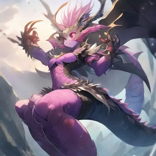 EvilFlax-kamakirisakana의 ドラゴン娘