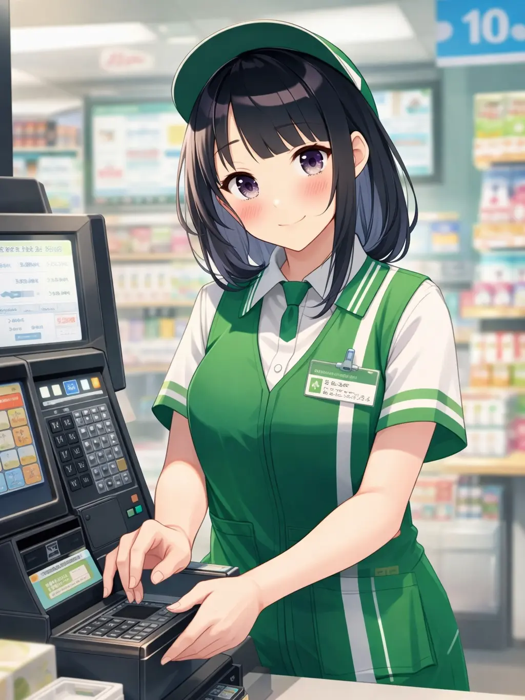 Grabbed_Sausage의 コンビニ店員の佐々木さん