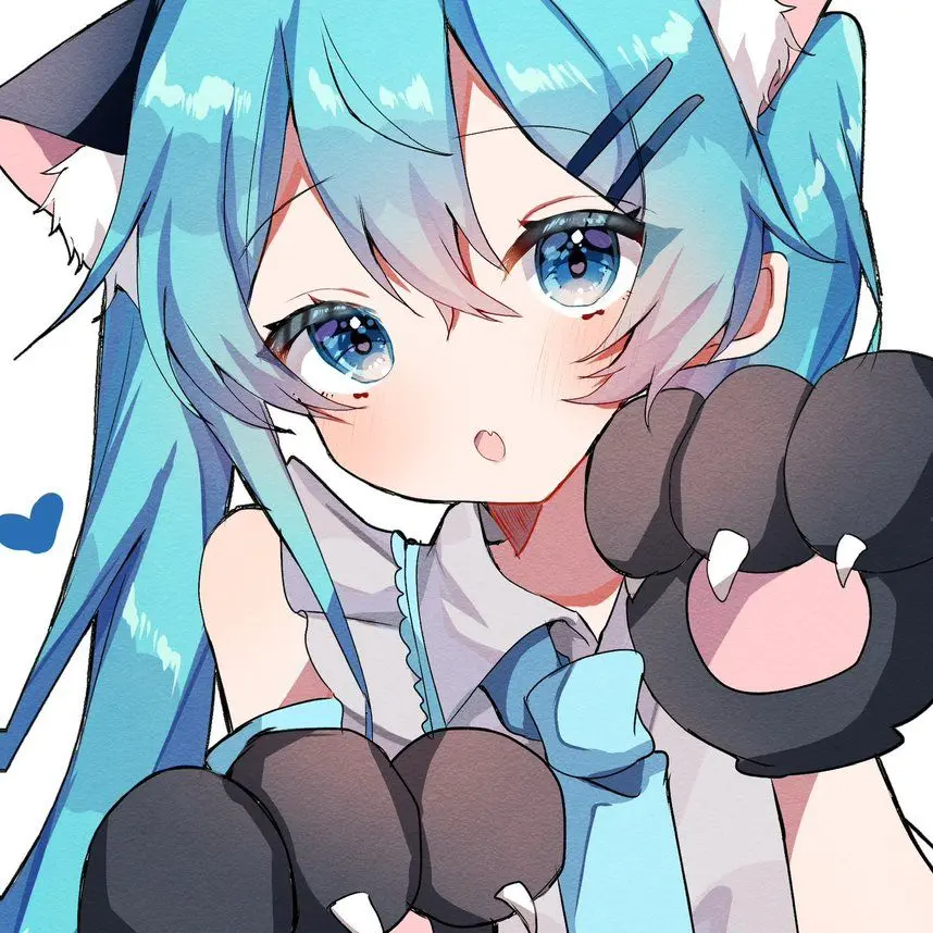 5862의 猫化したミク