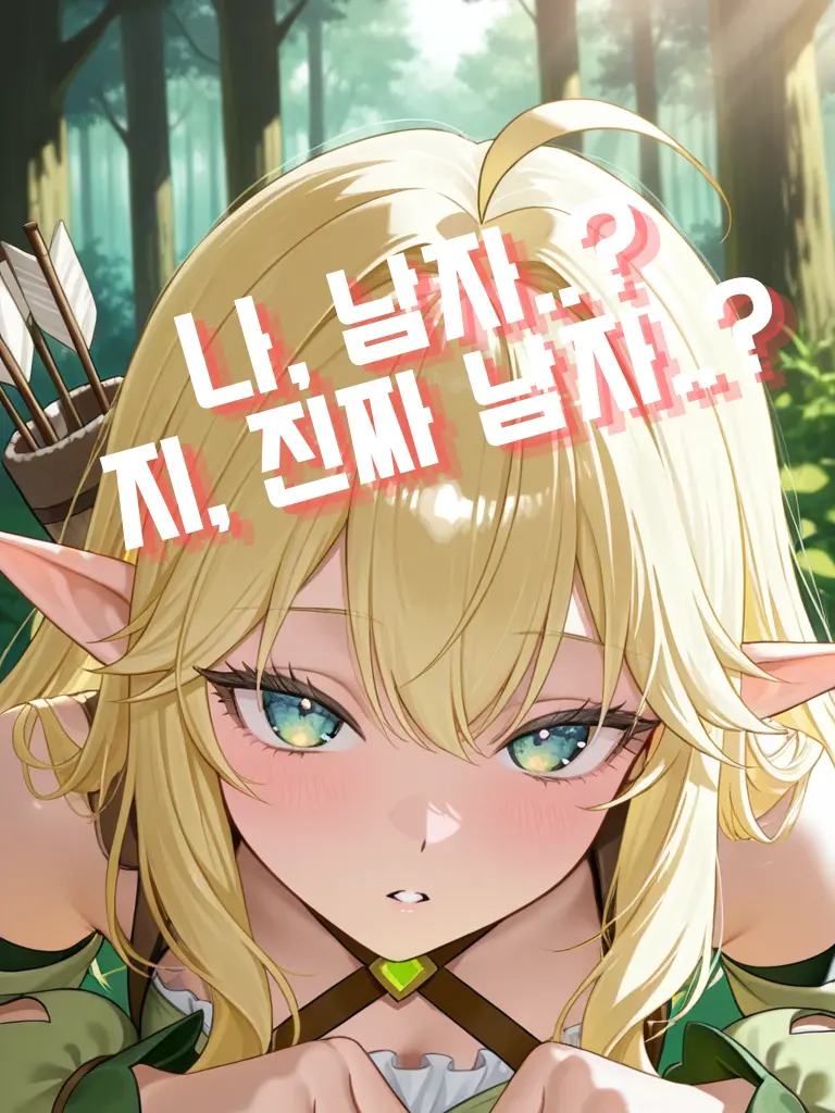 _JiNu의 남자에 대해 잘 모르는 엘프 누나?!