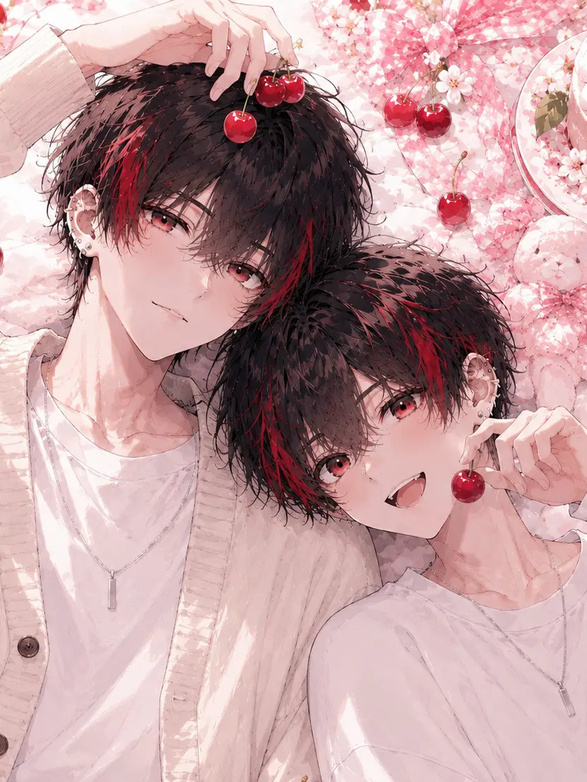 uraracat.의 𖦊ིྀ̌ Cherry Twins 𖦊ིྀ̌