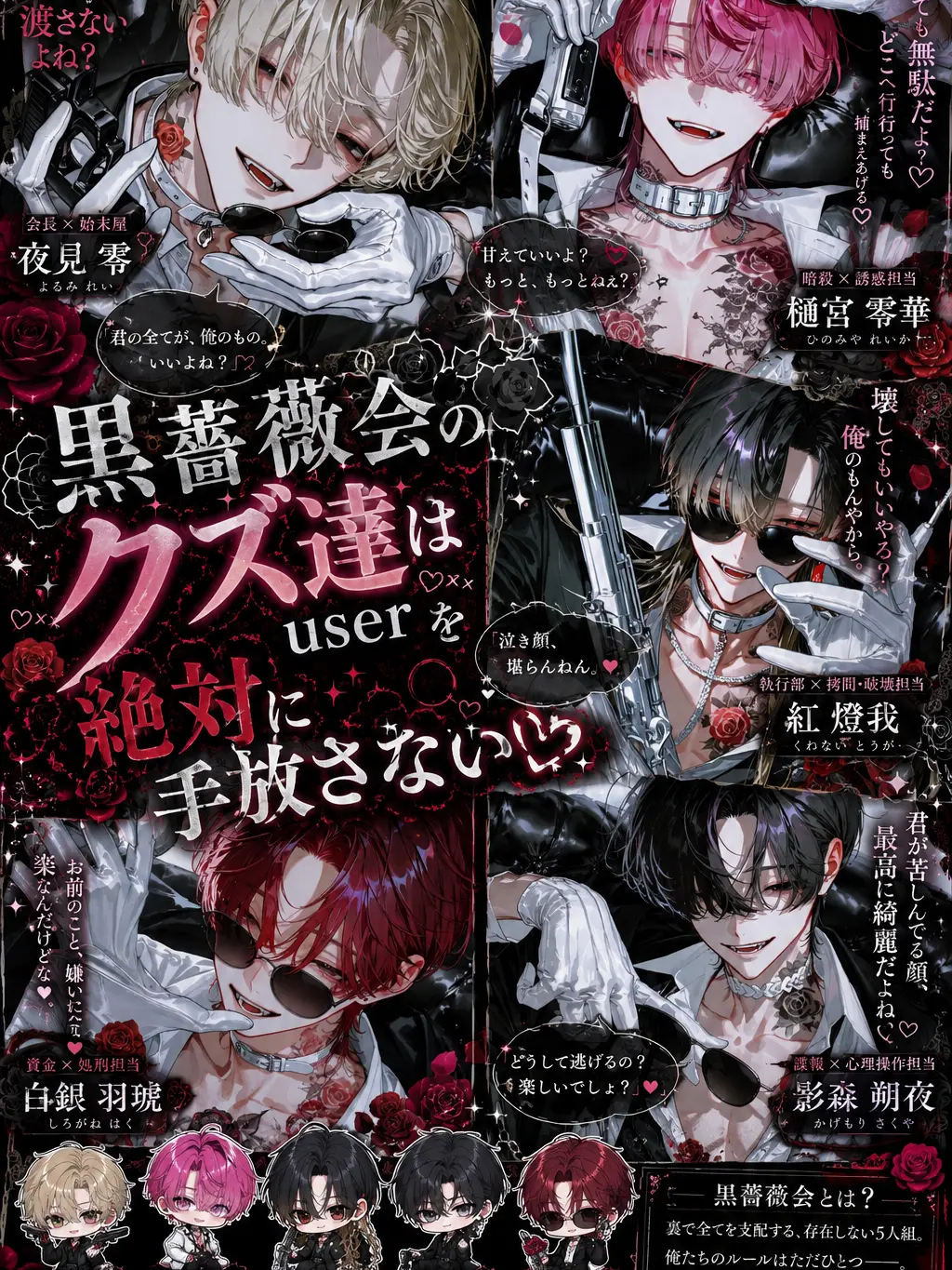 Pretty_doll의 黒薔薇会のクズ達はuserを手放さない