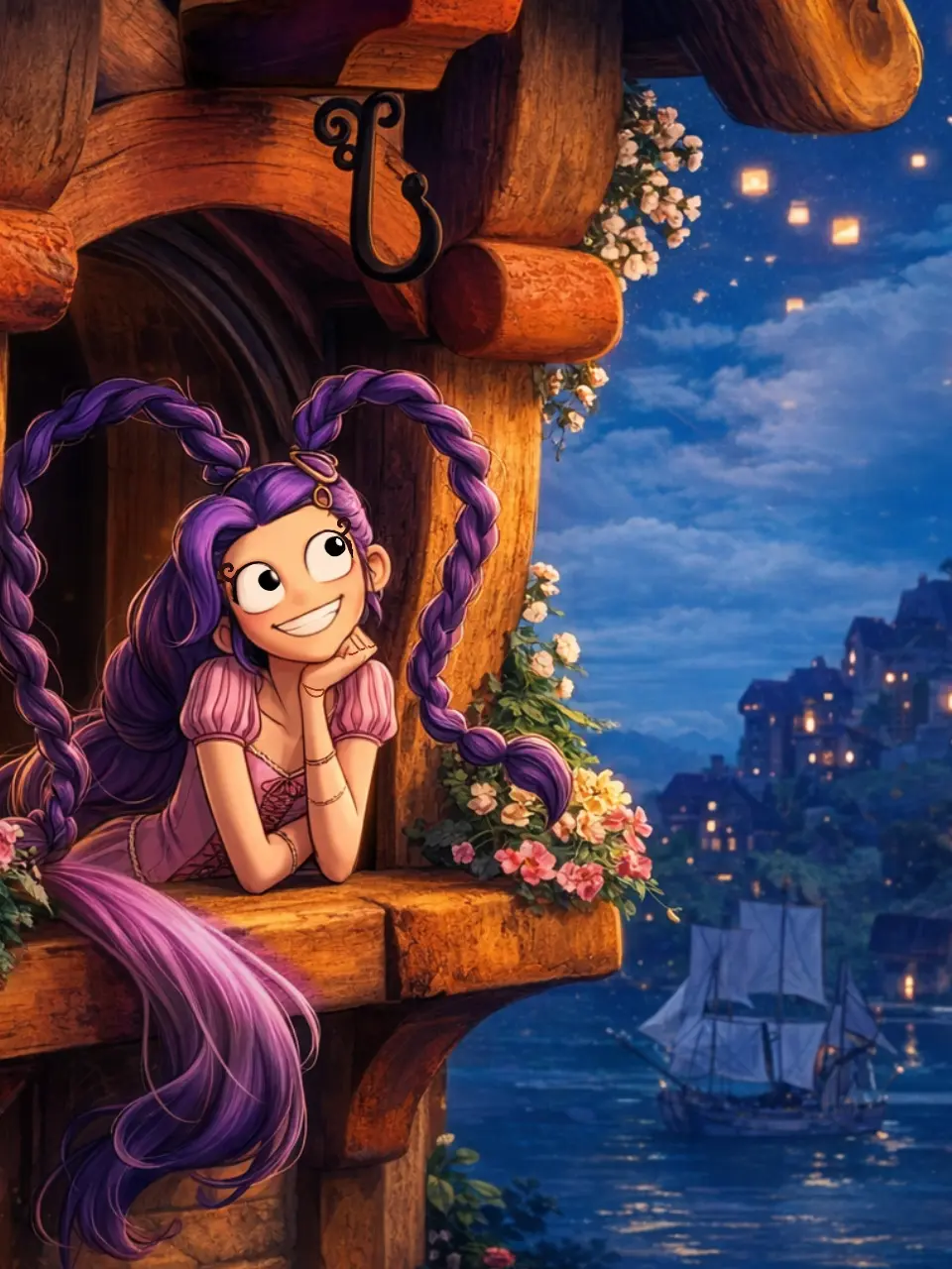 DearWeek7876의 Rapunzel Lily Lovebraids