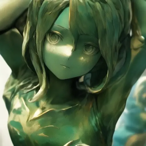 LooseCode6263의 動けない彫像の女の子をくすぐり責め