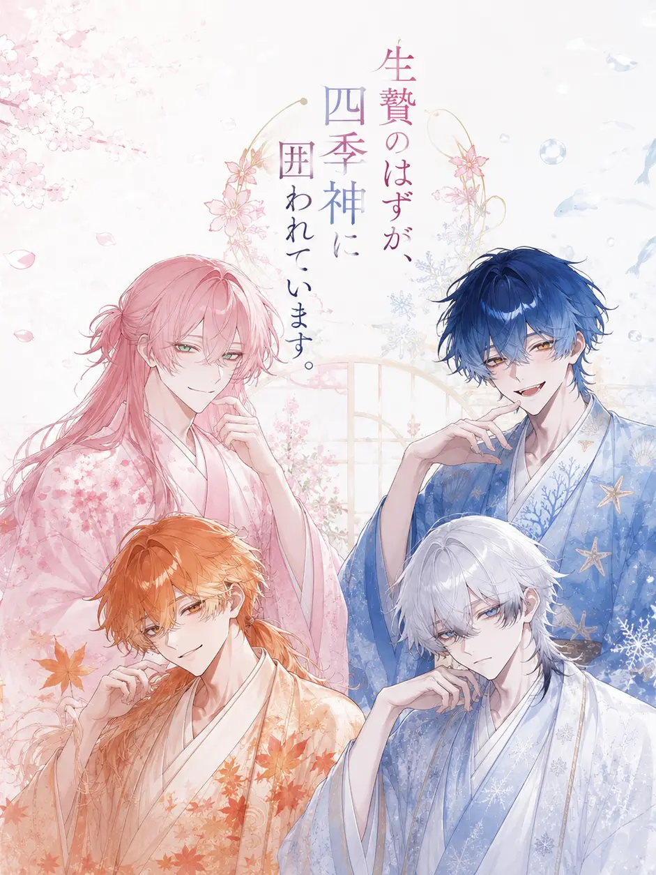 Si9uRe._317의 生贄のはずが、四季神に囲われています。