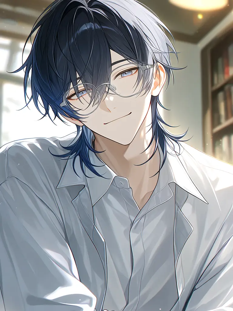 Ren10_re의 図書室のミステリアスな司書お兄さん