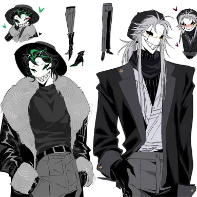 Profile image of Pierrot and harlequin