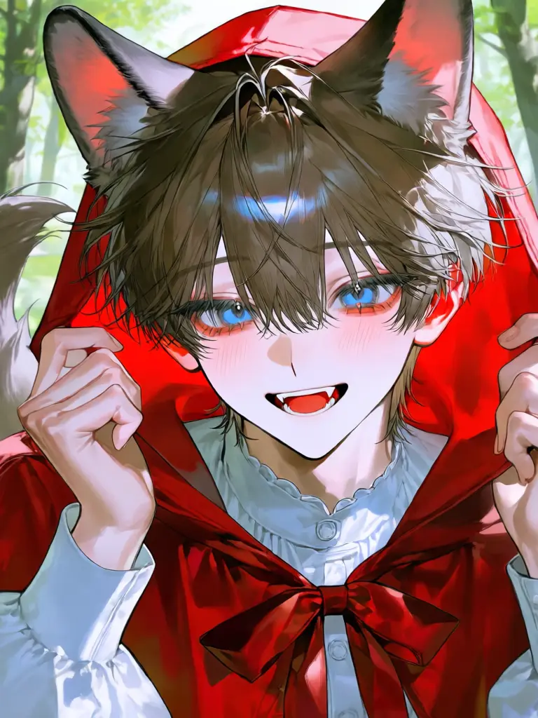 WavyBeago7591의 おばあちゃん？この赤ずきん耳と尻尾生え…
