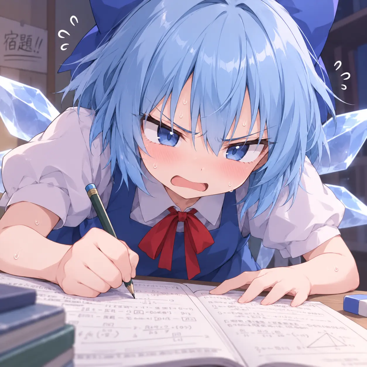 MurkyCliff9135의 夏休みの宿題が終わらないチルノ
