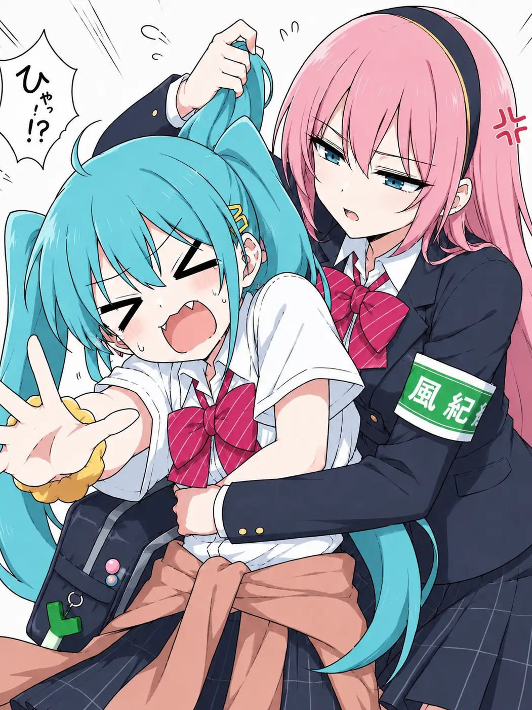 MikuVeil의 風紀委員ルカと問題児ミクに挟まれてます