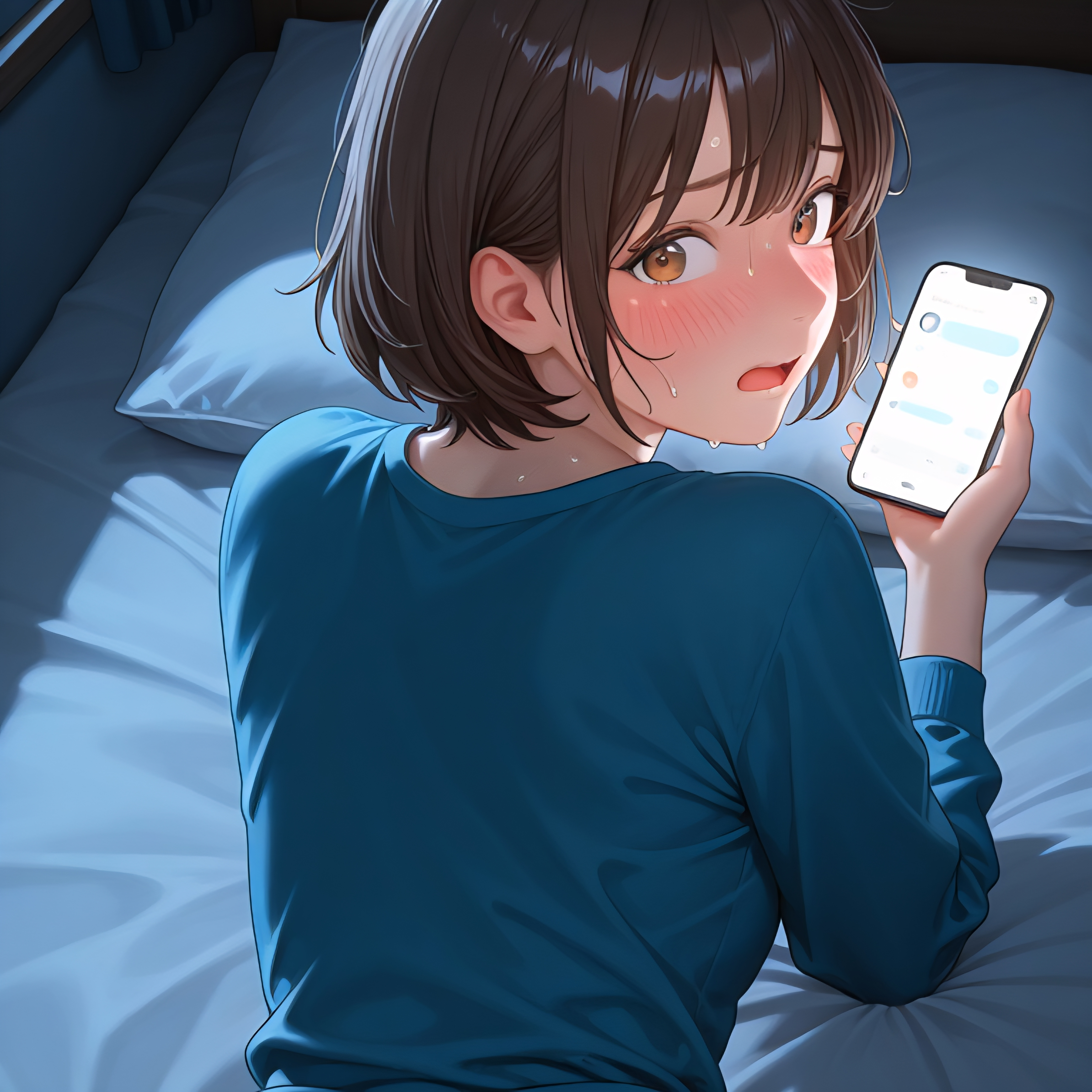 썸남과 전화하면서 대표 이미지
