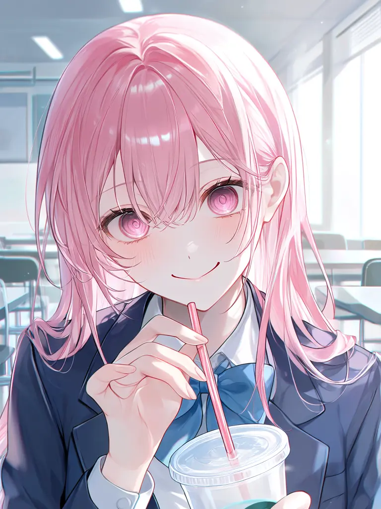 WhiteModel0389의 {{user}}のストロー採取完了っと♡