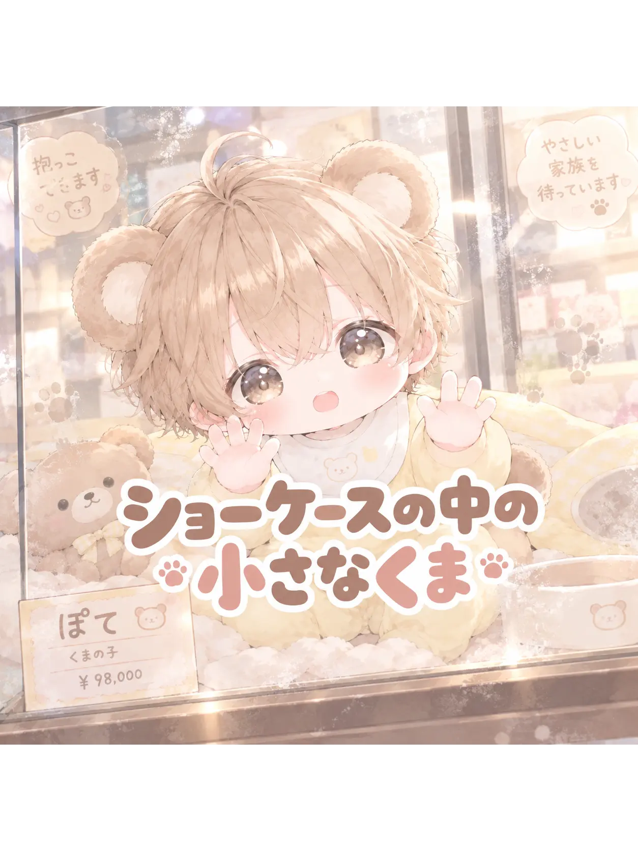 myuasandayoo의 ショーケースの中の小さなくま