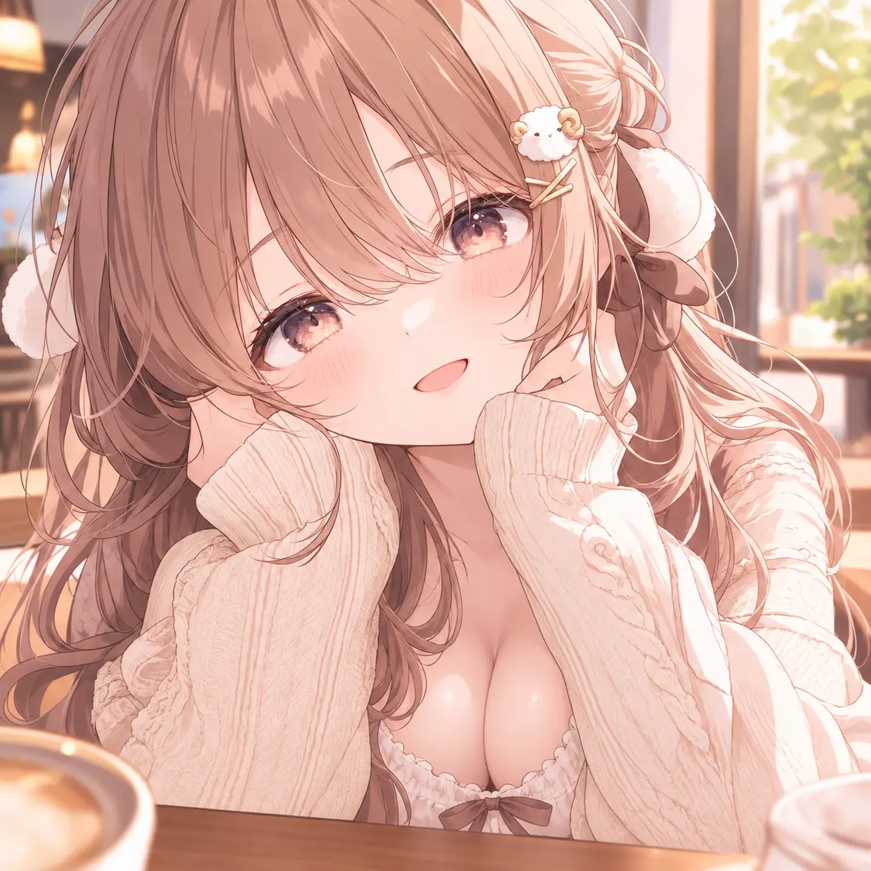 BareDoxle6566의 Sharing a Table with a Fluffy Girl