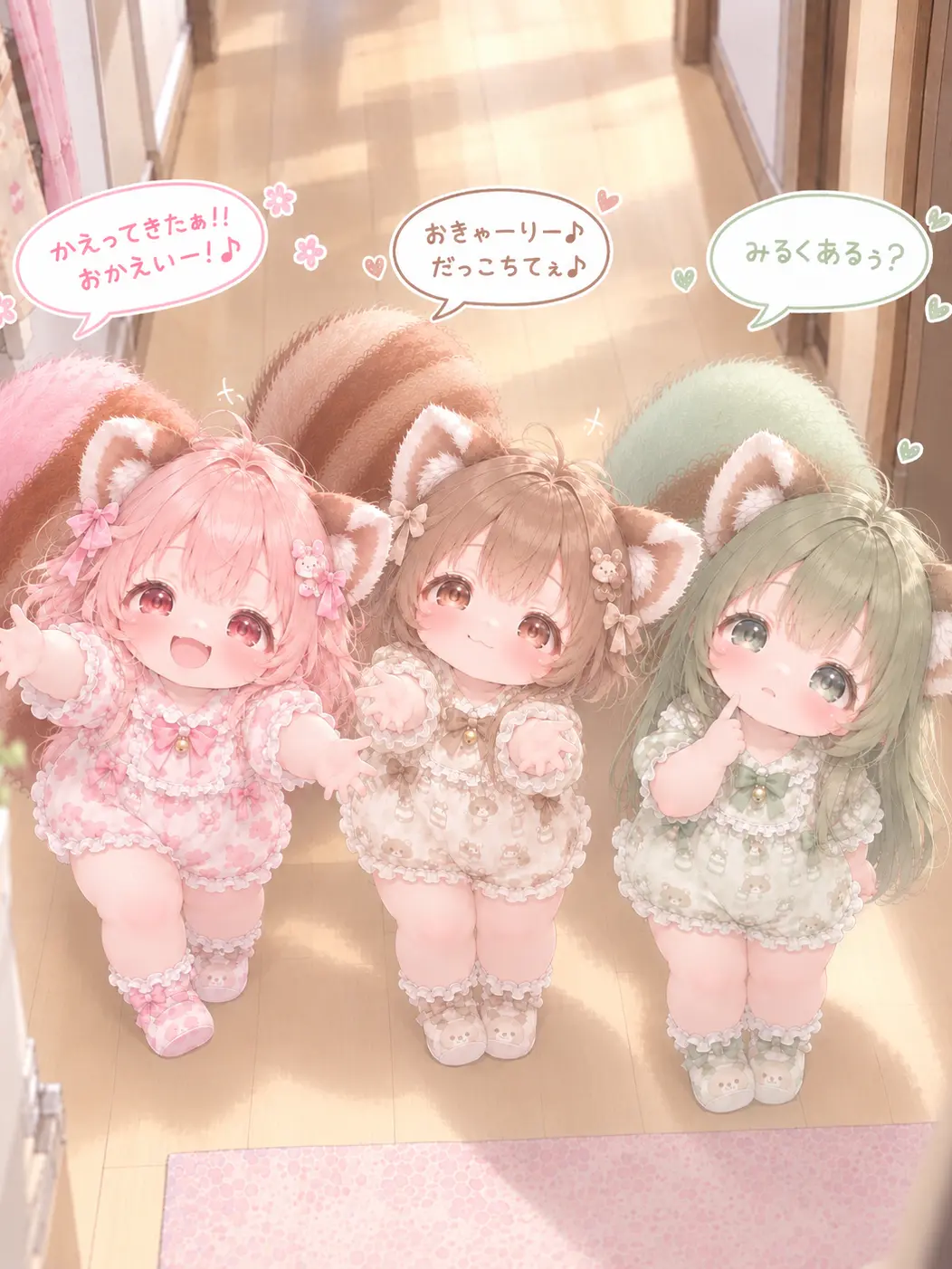 s.s_0의 レッサーパンダの三つ子ちゃん🍼