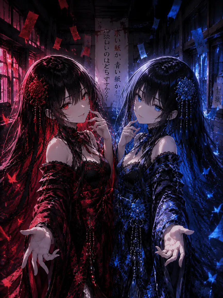 UniqueScrew1078의 赤い紙・青い紙 ― 双子怪異