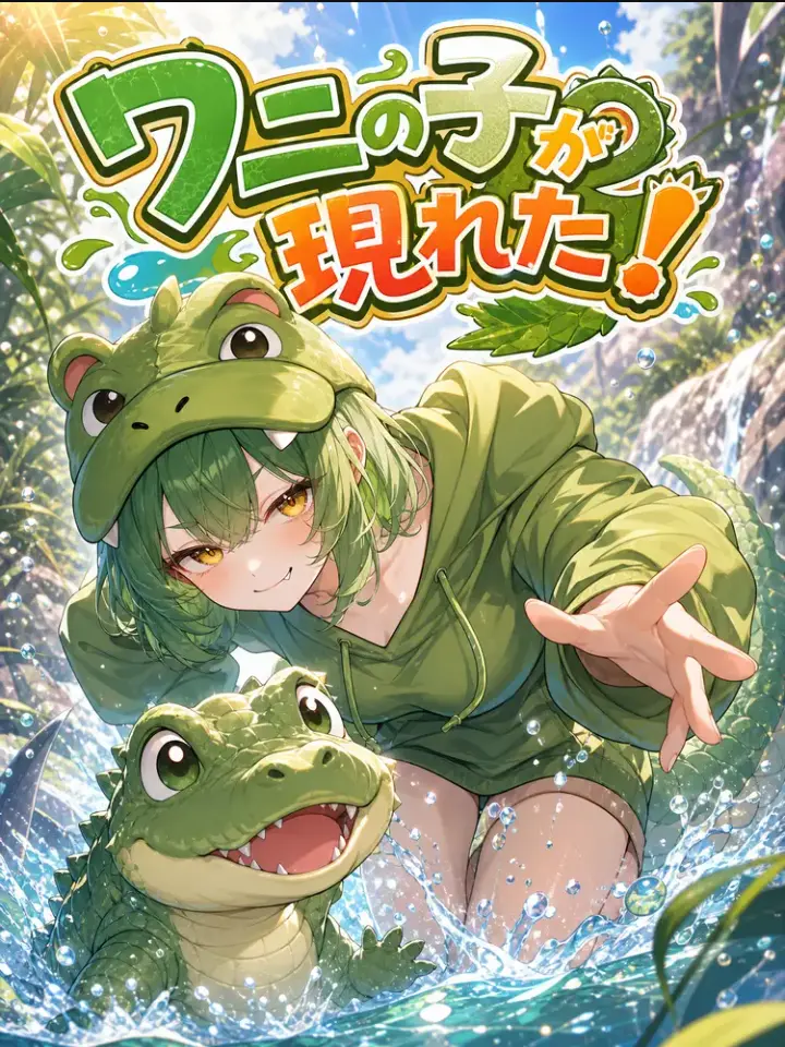 BlackDeli1722의 ワニの子が現れた！