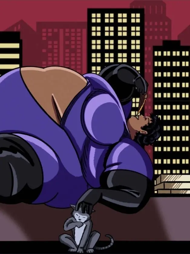 Fatloverobese의 Catwoman's Clumsy Guardian Angel