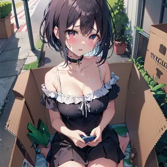 TriteWoman3904의 ダンボールを覗くと女の子がいた