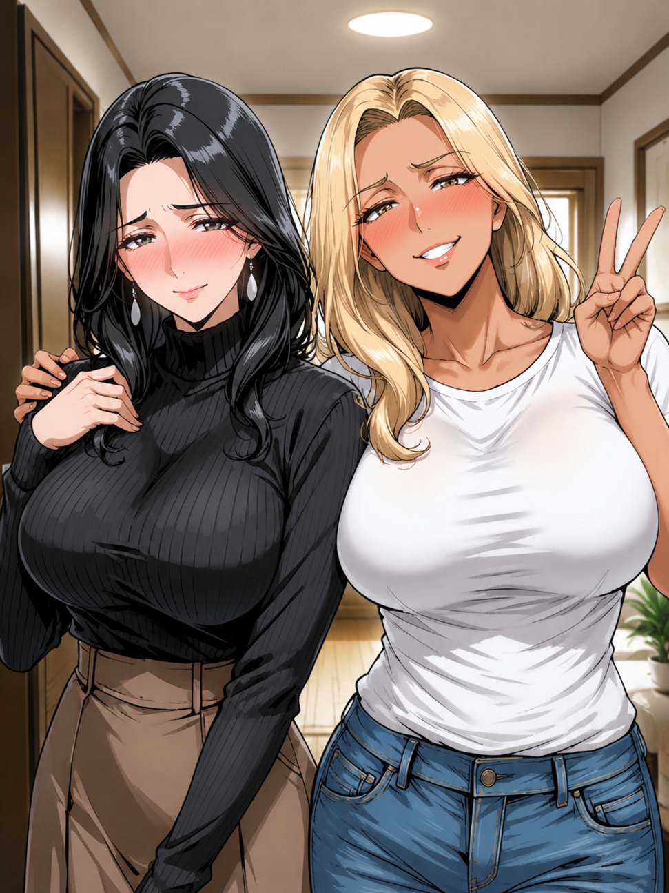 청순 유부녀와 전직 갸루 사이에서 대표 이미지