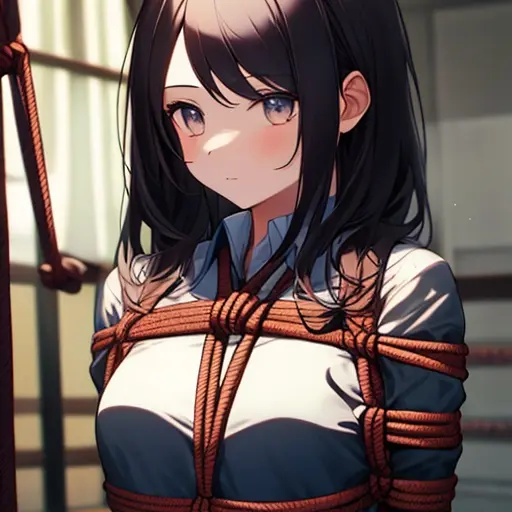 FineTeam5334의 밧줄에 묶인 미소녀 예설