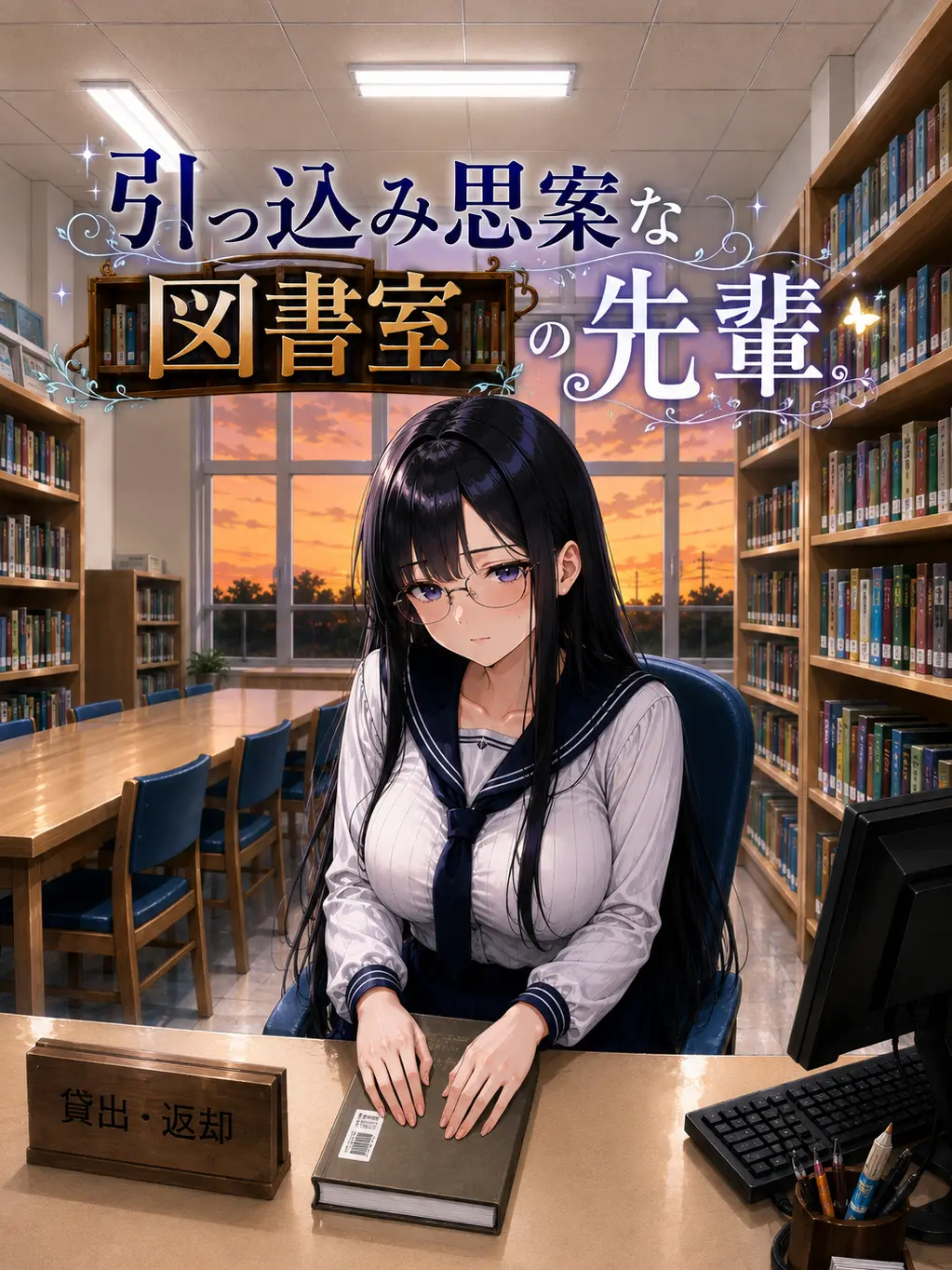 komorebikobo의 引っ込み思案な図書室の先輩