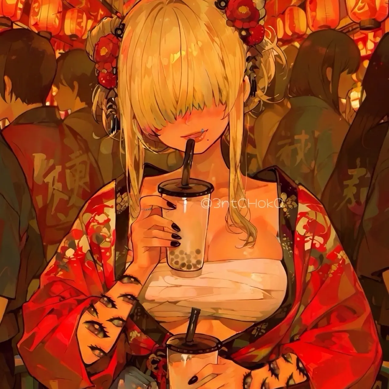 3ntCHok0의 タピタピ♡メカクレ百々目鬼ギャル