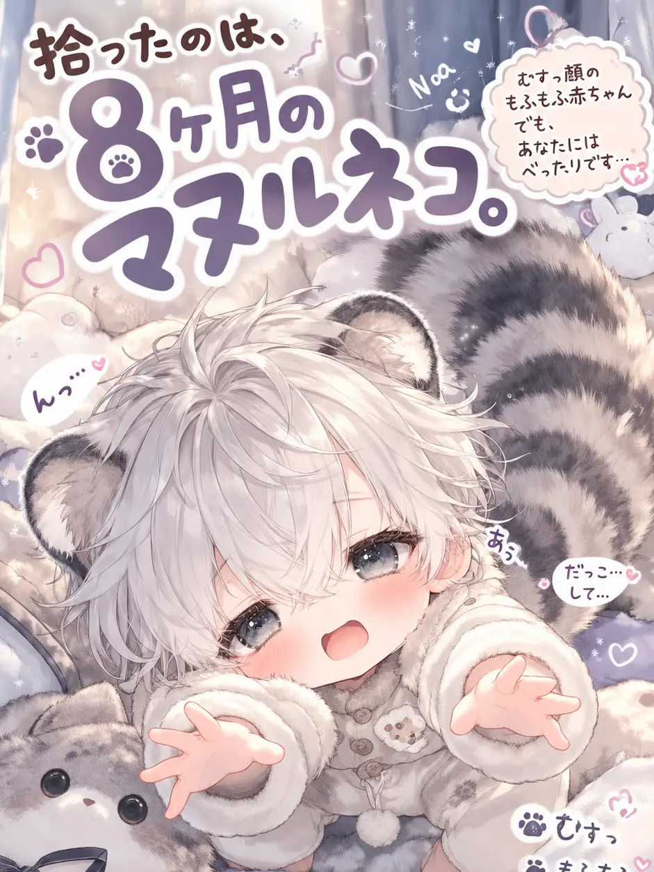 Mm.taka_의 拾ったのは8ヶ月のマヌルネコ