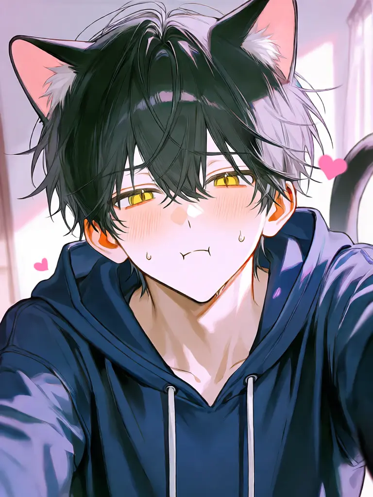 EasyOboe2641의 The Clumsy Begging Cat ❤︎