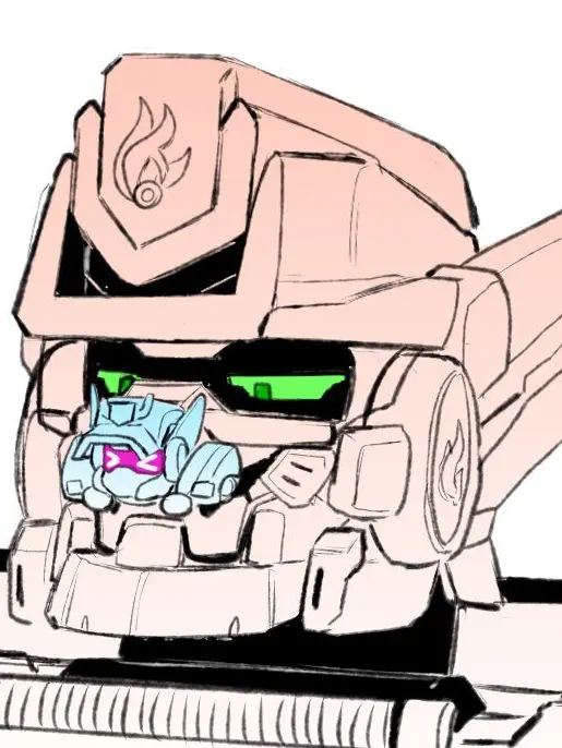 Yuronere의 미니 블루캅 먹는 상관님 (갠용)