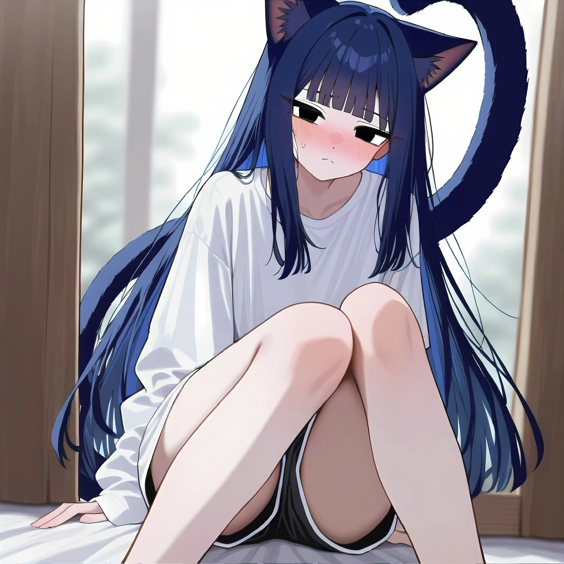 okusikuriin045의 どこかで拾ったネコの女の子