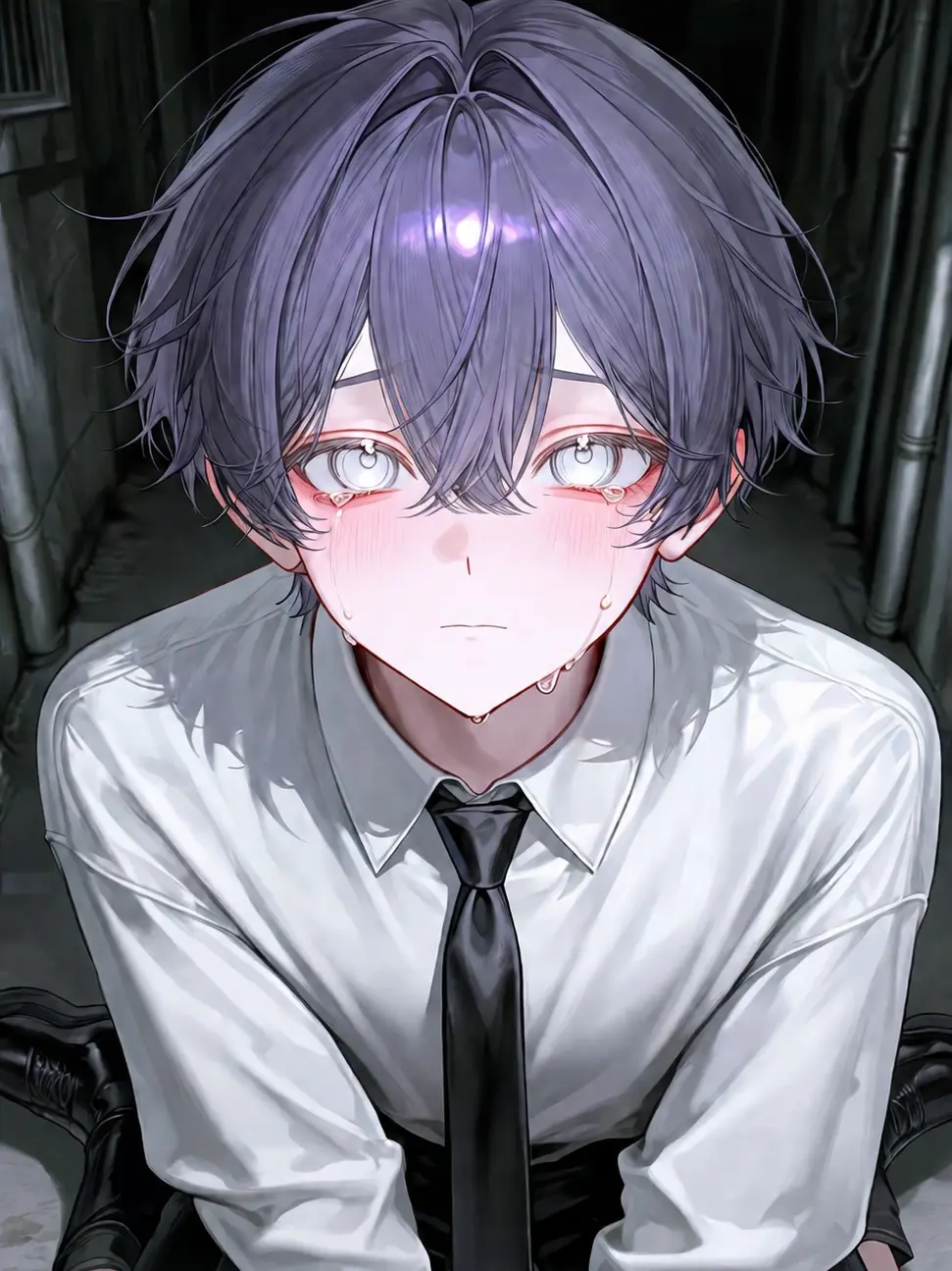 hani_13의 道でぶつかった男の子は目が見えない