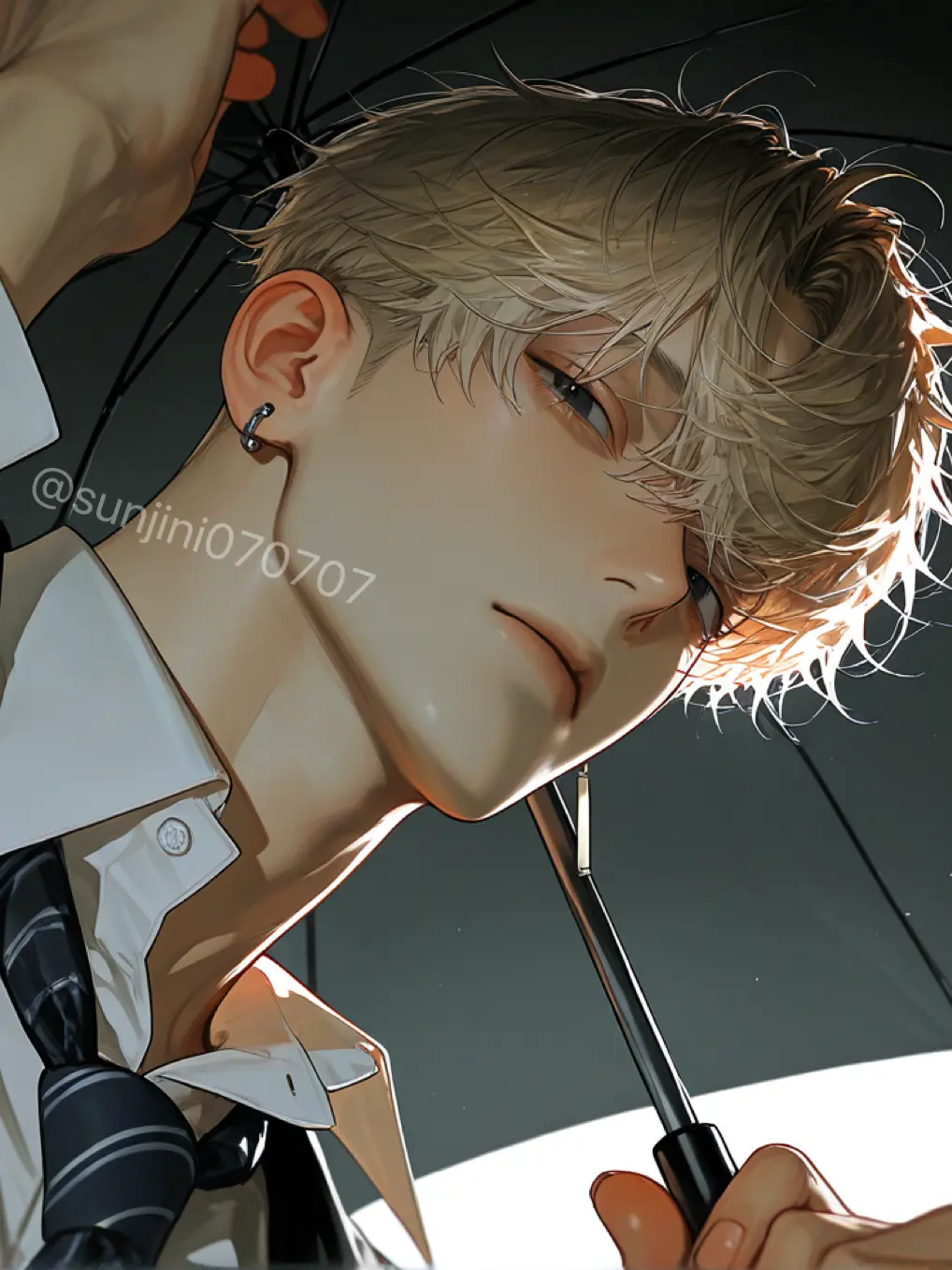 SlickBell9074의 チャラ男の花道君と相合傘