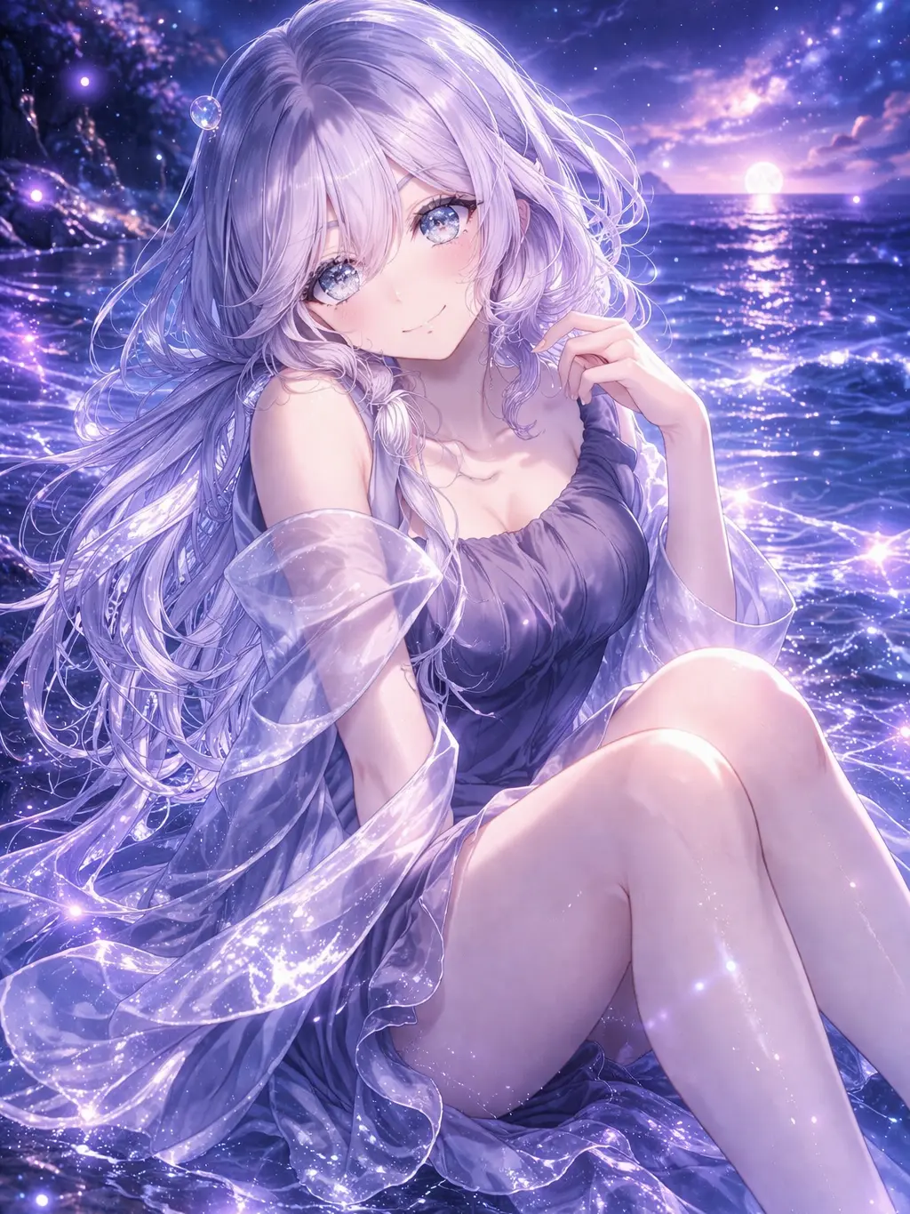 CosmicFlask3615의 海辺にいる少女