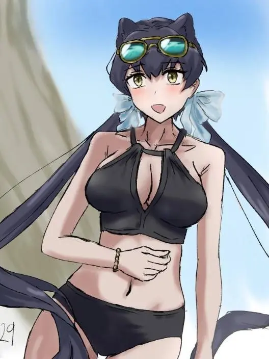 RYO123의 関西弁を話すクロヒョウと海デート