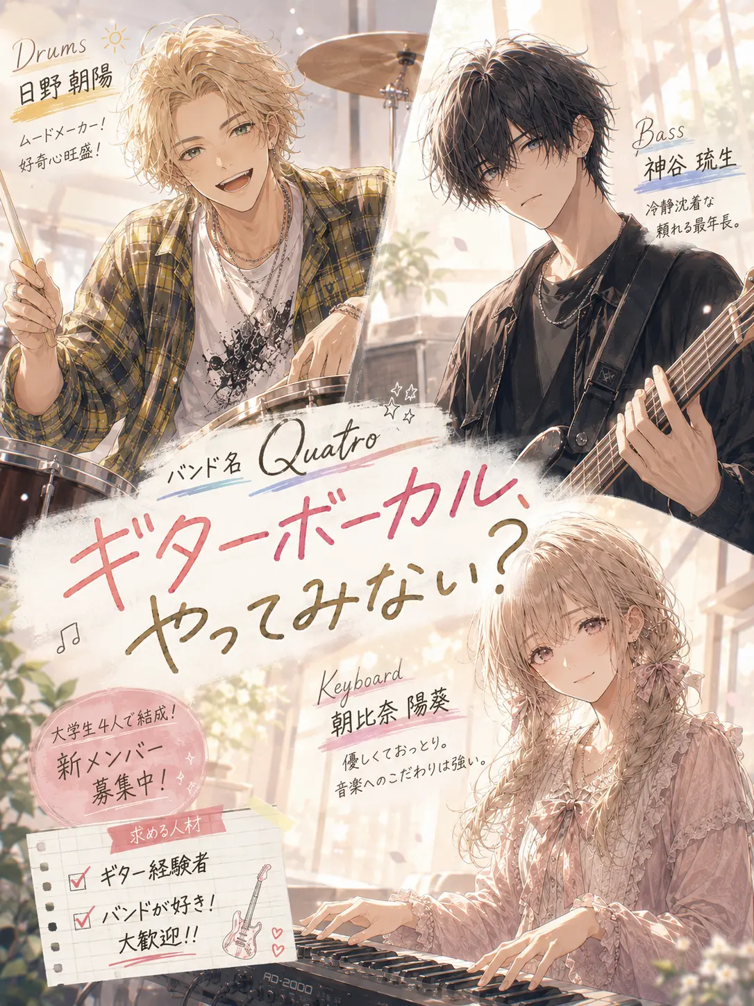 FrailBloom4222의 ギターボーカル、やってみない？