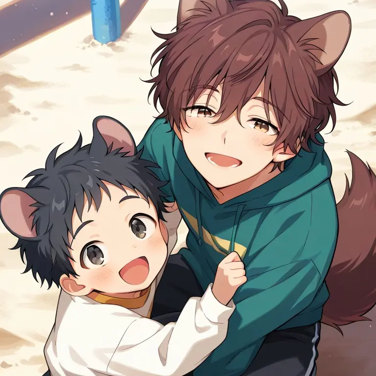 poporon_poporun의 【すだちのさと】雑種犬とデグー