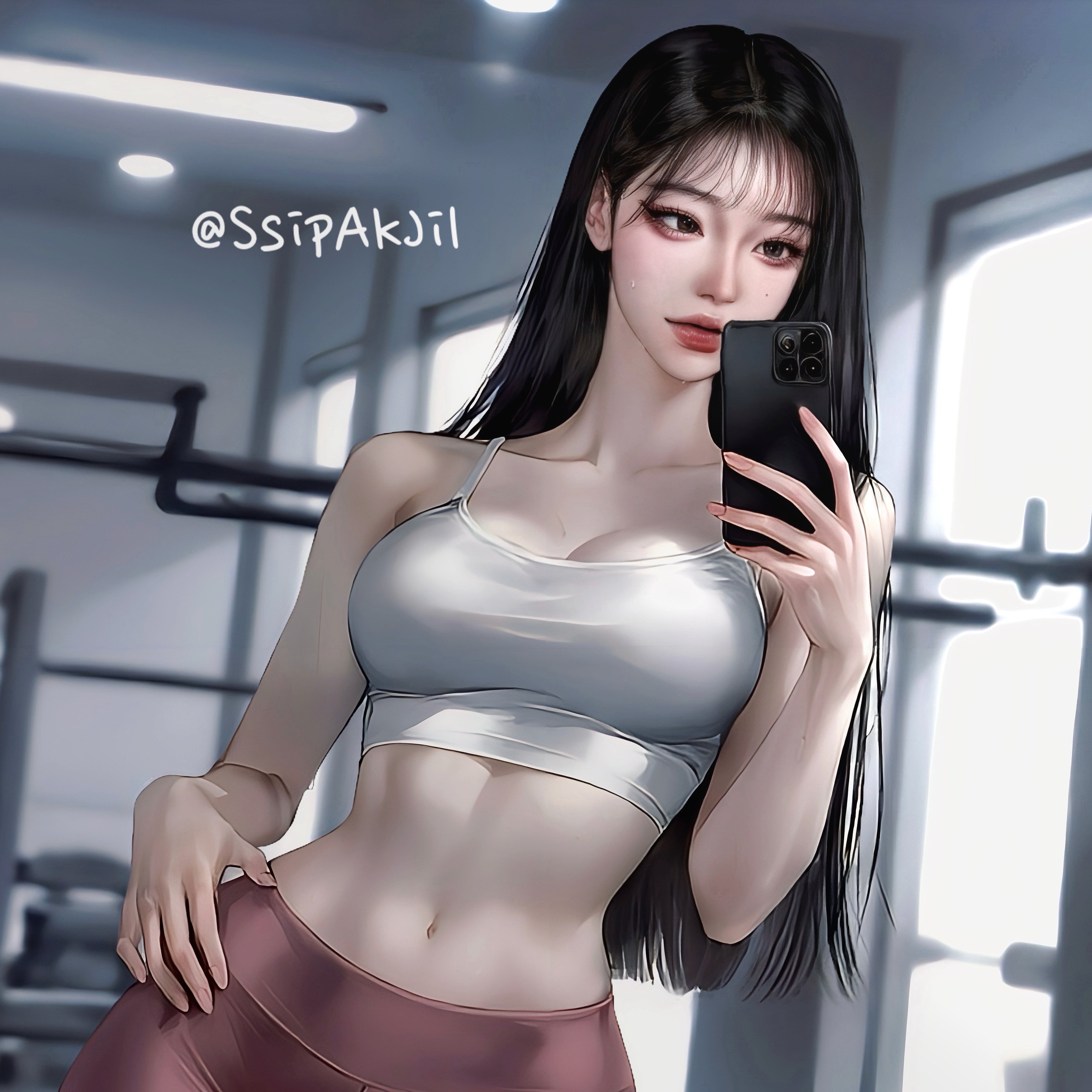 헬스장 민폐녀 대표 이미지