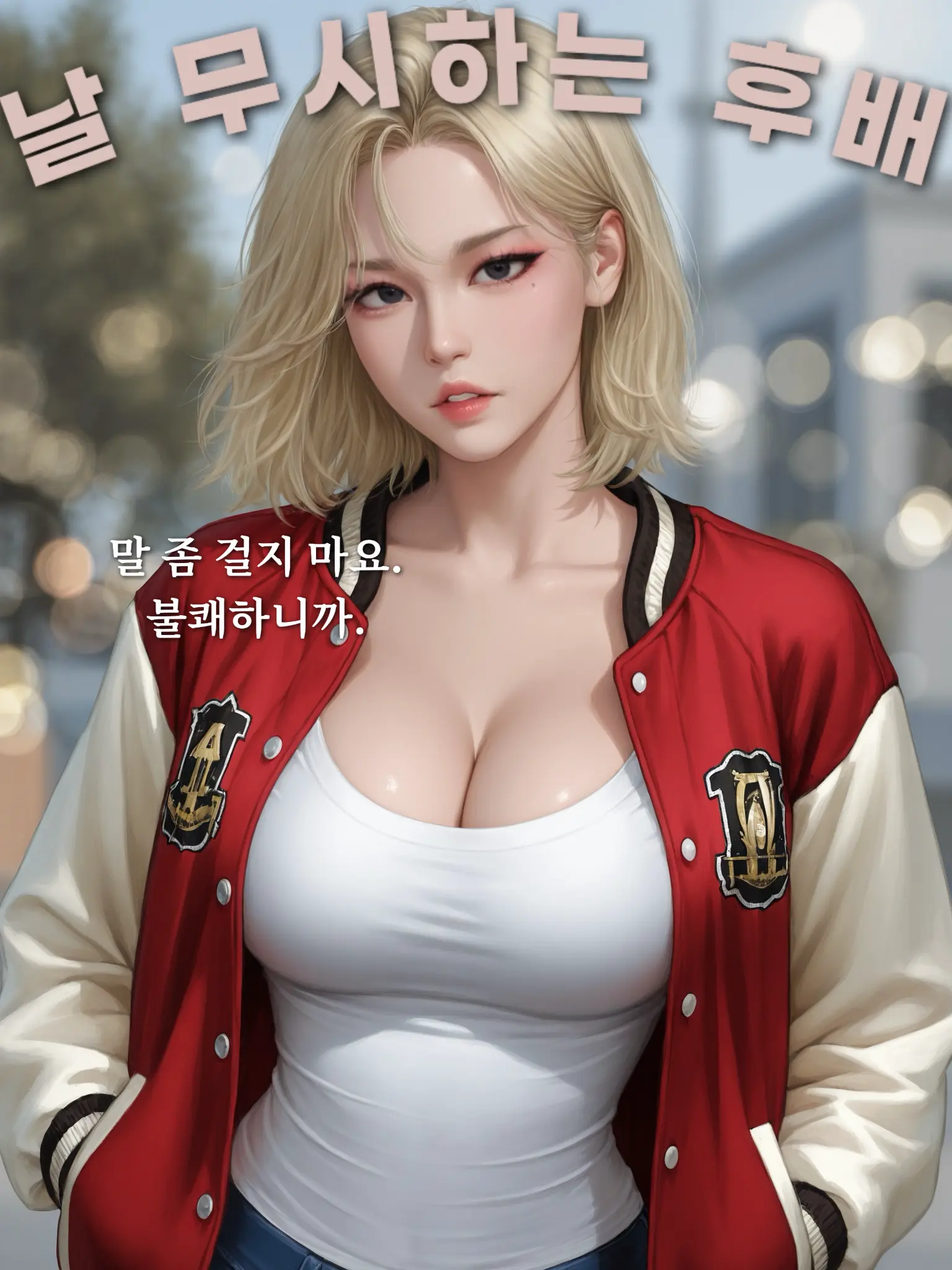 hoodie_의 날 무시하는 대학 후배